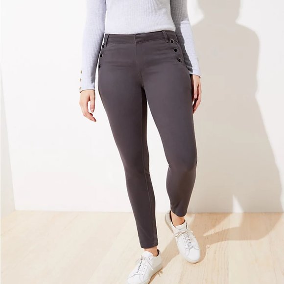 LOFTPetite Sailor Sateen Leggings In Curvy Fit